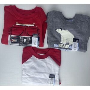 Okie Dokie Infant Boys Size 6 Months, Three Long Sleeve Shirt Bundle